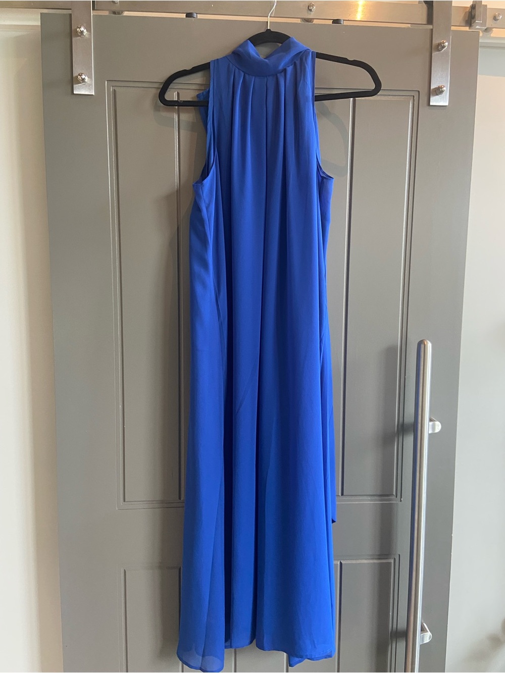 Banana Republic Royal Blue Halter Maxi Dress